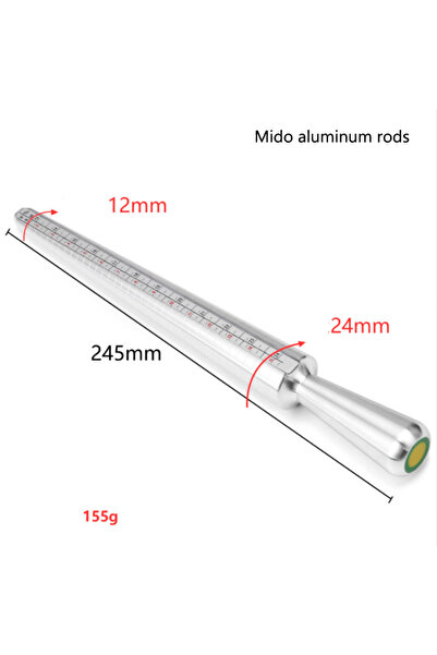 Choice US--Aluminum rod US/UK Measurement scale ring ring rod repair ring fin...