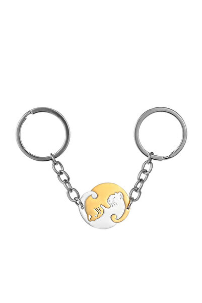 Choice Bundle1 AYSK018 Small Item Portable Stainless Steel Keychain Heart-sha...