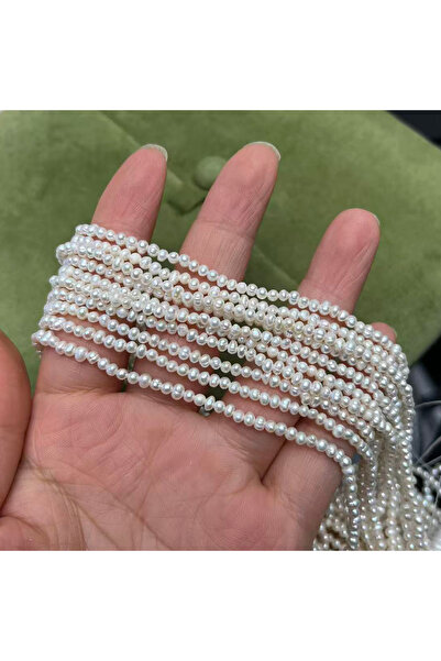 Choice 2-3mm WHITE Natural Freshwater Pearl Wholesale 2-3mm Irregular White P...