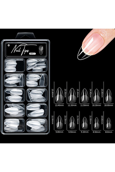 Choice 02 مزيل طلاء أظافر بدون نحت، علبة تحتوي على 100 قطعة لتطويل صفيحة الأظ...