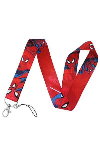 Miniso KC5257 Marvel Spiderman Neck Phone Strap Lanyard Keychain for Wallet C...