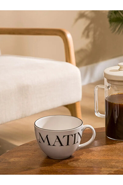 LC Waikiki Lcw Home Black Printed Ceramic Mug 500 ml