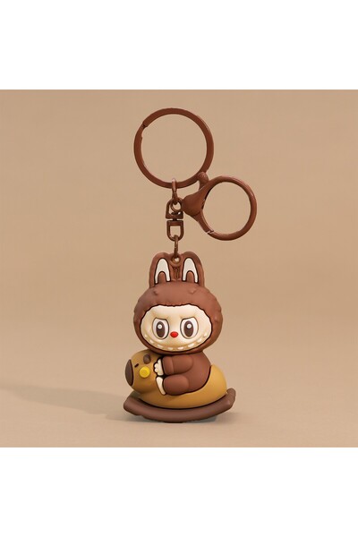 Generic 3D Labubu Cute Character Keychain Cartoon Bag Charm Collectible Pendant