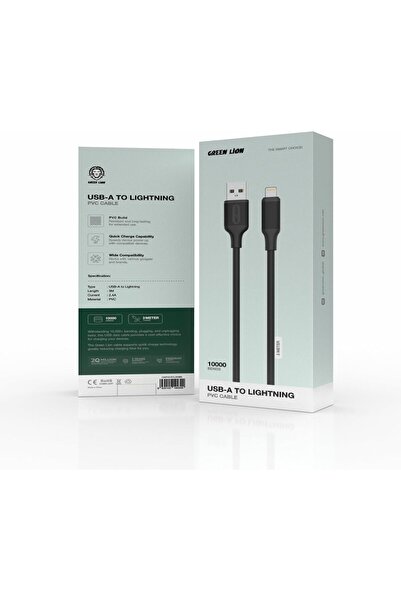 Green Lion USB-A to Lightning Head PVC Cable