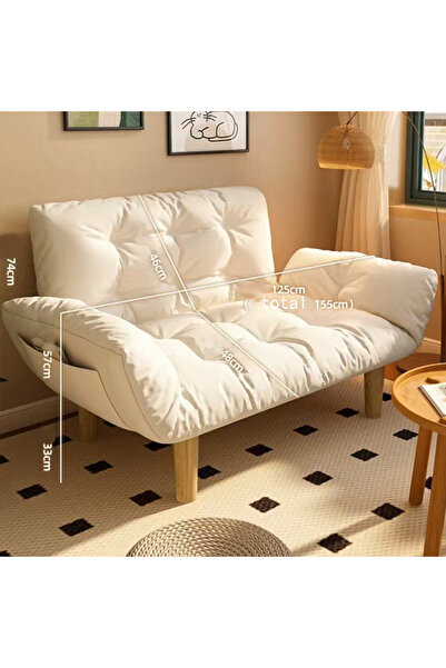 Sumkyle أريكة صغيرة قابلة للطي، أريكة سرير، أريكة صغيرة لشخصين، كرسي أريكة لل...