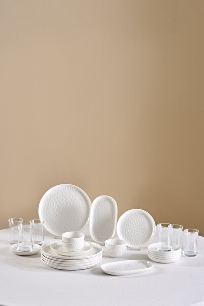 Karaca Forever Bone Rita 26 Parça 6 Kişilik Kahvaltı Takımı