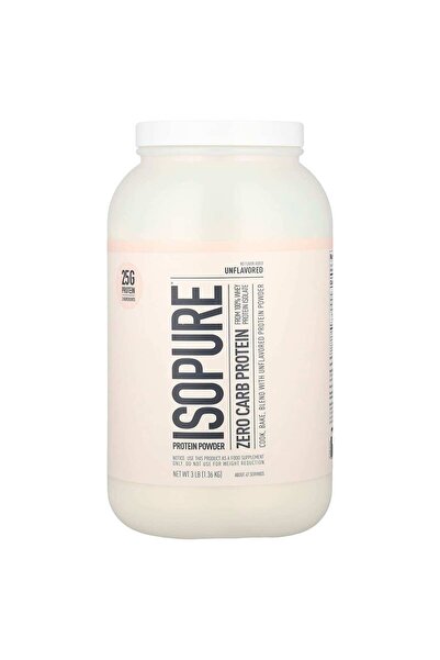 Isopure خالٍ من الكربوهيدرات، بدون نكهة، 3 أرطال