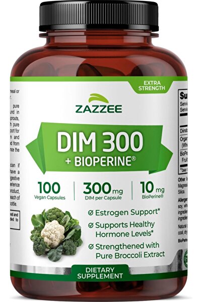 Zazzee 300 ملغ من ثنائي إندول ميثيونين لكل كبسولة، 100 كبسولة، بالإضافة إلى 1...