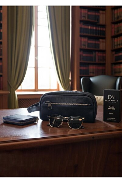 Duke Nickle Men's Bag, Glasses, Wallet, Perfume 4-Piece Luxury Stylish Gift S...
