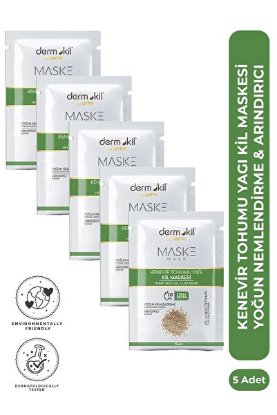 Dermokil Yoğun Nemlendirici & Arındırıcı Kenevir Tohumu Yağlı Kil Maskesi 15 ...