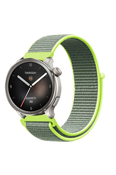 Tagomoon Amazfit Balance ile Uyumlu Kordon Cırt Cırtlı Spor Kumaş Kayış