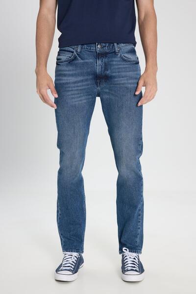 Lee بنطلون رايدر دينيم أزرق غامق