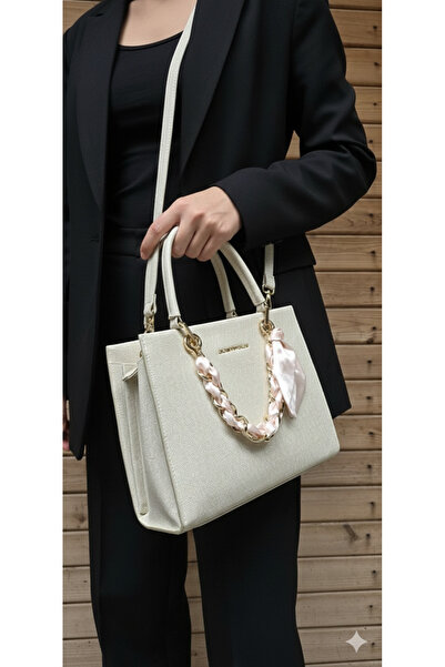 Just Polo حقيبة كتف وحقيبة كروس نسائية أصلية متوسطة الحجم متعددة الأقسام