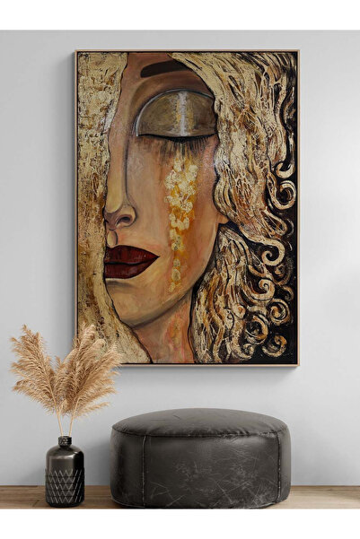 Simurg Sanatevi Altın Göz Yaşları Yağlı Boya Tablosu