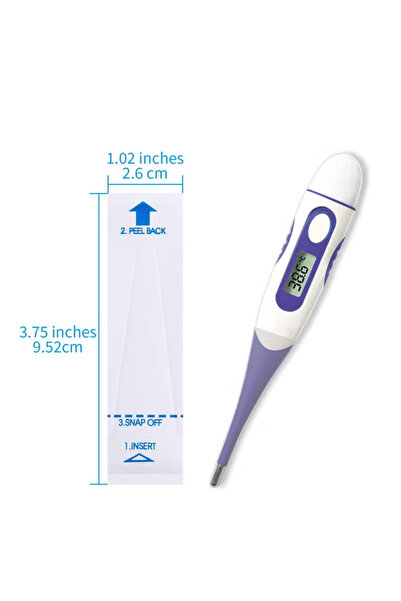 EHOME 100-piece disposable probe covers for digital thermometers, universal t...