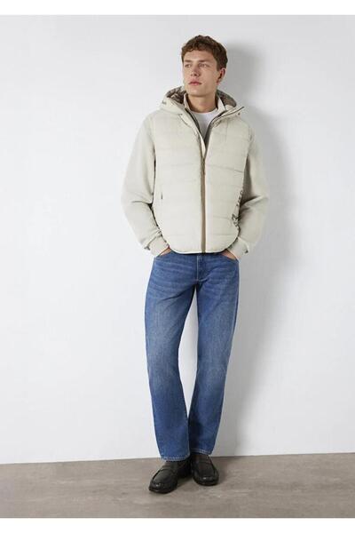 Mavi Hooded Vest Moonstone Beige Men's Non Denim Vest M0110554-70144