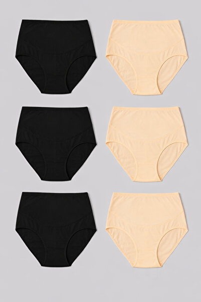 Lahor Secret 6 قطع من الملابس الداخلية القطنية للنساء الحوامل قماش قابل للتمدد