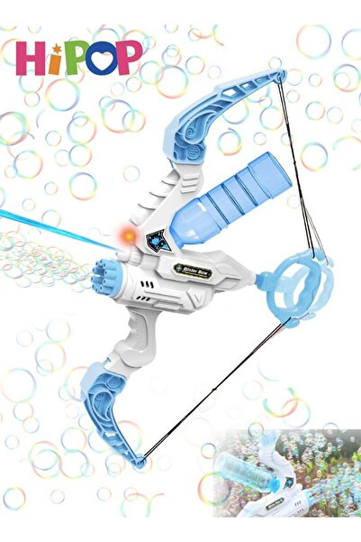 HIPOP آلة صنع الفقاعات 2 في 1: قوس وسهم، مسدس مائي، آلة صنع الفقاعات أوتوماتي...