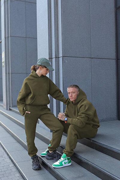 YAKAMEL SET DE PANTALONI DE TRENING UNISEX CU 3 FIRURI, CU DETALII STRATEZE, ...