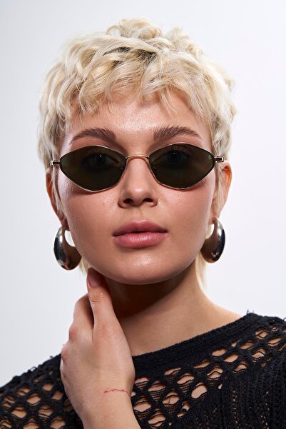 Bilge Karga Melfi Gold Green Sunglasses