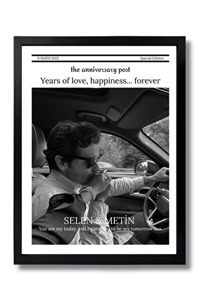 POSTER Kişiye Özel Anı Gazetesi - Kişiye Özel Yıldönümü Posteri - Sevgiliye H...