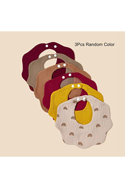 Choice3 3 قطع عشوائية (لون عشوائي) مرايل باندانا للأطفال حديثي الولادة من الج...