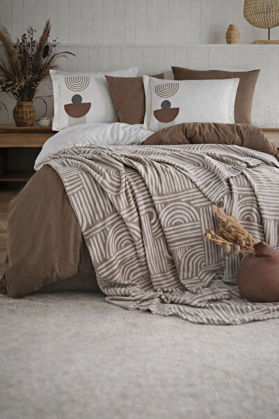 VELLON HOME 7-Piece Bedding Set with Blanket Double Size