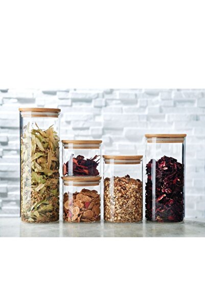 ZWILLING Leggno Vtr709Gcnst Vetro 5Li Glass Storage Bowl Set Bamboo