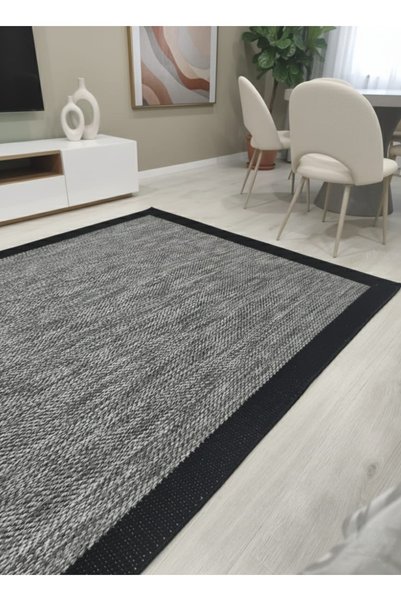 Halise Home Sisal jüt Bordürlü Halı Mutfak Halısı Yolluk