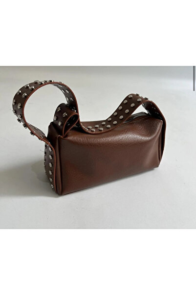 Millacom Women's Hand and Shoulder Bag with Strap and Staple Detail