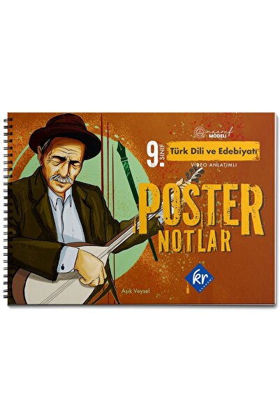 KR Akademi Yayınları 9. Sınıf Maarif Modeli Türk Dili ve Edebiyatı Poster Notlar