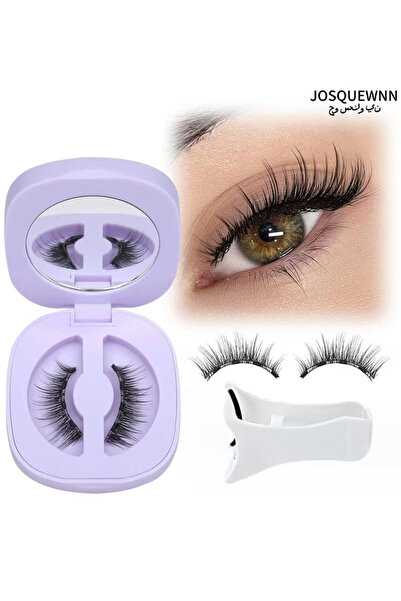 JOSQUEWNN Magnetic eyelashes with applicator, reusable, no glue required, no ...