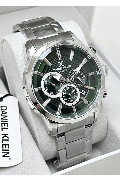 Daniel Klein Metal Kordon Su Geçirmez Yeşil Kadran Erkek Kol Saati ILK13525O3