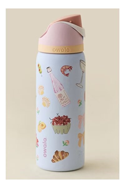 owala زجاجة مياه معزولة من الفولاذ المقاوم للصدأ مع ماصّة للرياضة والسفر، سعة...