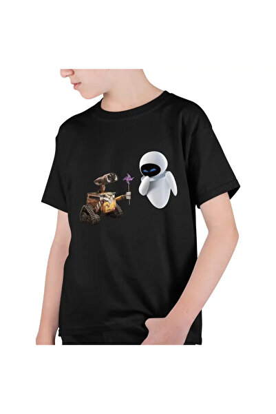 OEM Tricou Copii Baieti Wall-E Morisca Eve Dragobete Velentines Day Romantic