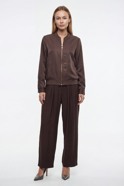 MAQ DESIGN Boey Zippered Straight Cut Women's Jacket