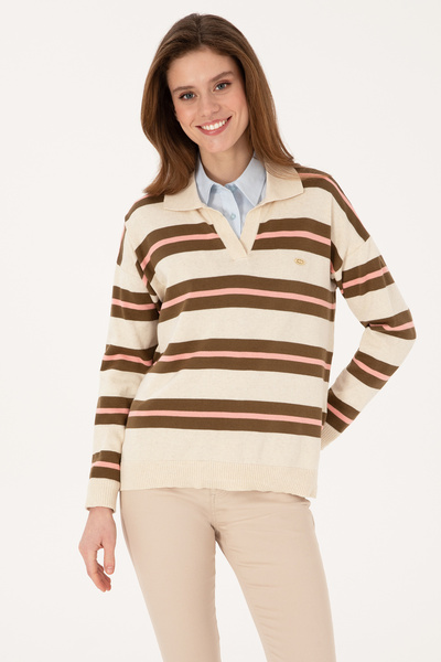 U.S. Polo Assn. Kadın Taş Melanj Kazak 50314790-VR225