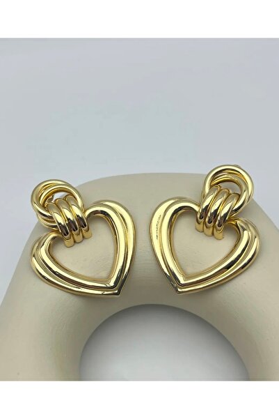 stainles steel Çelik Gold Küpe