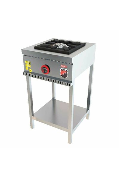 Işıkgaz Silverinox Taban Raflı Midi Ocak 1 Back
