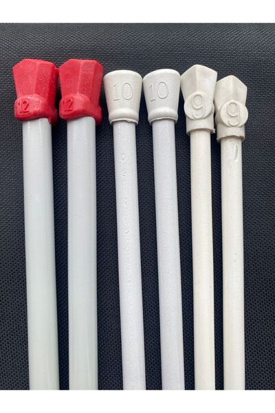 Deevine Craft Ev Hanımı Örgü Şiş Seti 9-10-12 Numara Kalın Örgü Şiş