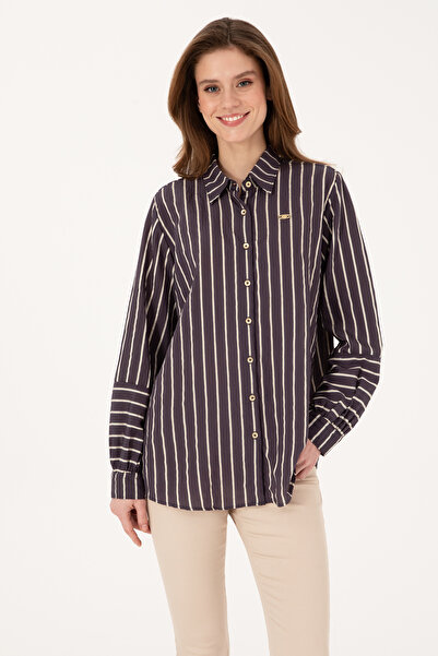 U.S. Polo Assn. Women's Plum Long Sleeve Shirt 50308691-Vr074
