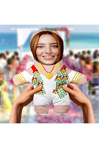 Motto Gift Evlilik Yıldönümü Hediyesi Komik Kişiye Özel Fotoğraflı Gelin Hanı...