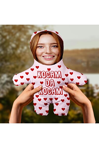 Motto Gift Kocam Da Kocam Kişiye Özel Fotoğraflı Peluş Oyuncak Eşe Sevgiliye ...