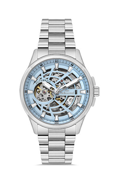 Belmond KNG1153.300 Mavi & Gümüş Çelik Kordon Otomatik Erkek Kol Saati