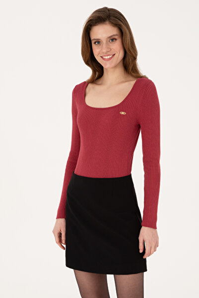 U.S. Polo Assn. Women's Dark Raspberry Sweater 50314618-Vr104