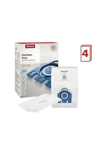 Miele حقيبة غبار هايكلين ثلاثية الأبعاد مكونة من 4 قطع GN
