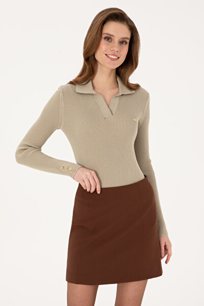 U.S. Polo Assn. Women's Light Khaki Sweater 50317524-Vr183