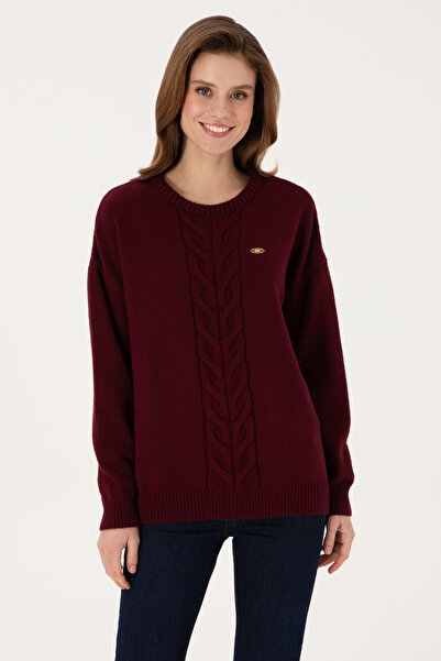 U.S. Polo Assn. Women's Burgundy Sweater 50314758-Vr177