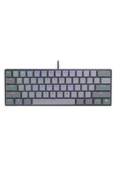 Endorfy Tastatură mecanică de gaming Thock V2 Compact %60 cu comutator roșu H...