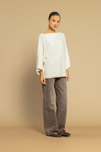 Nisan Collar detail knitted sweater